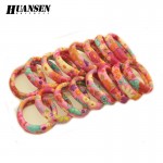 YWHUANSEN Wholesale 50 Pieces High quality women hair accessories for girls Nylon Gum ties Elastic hair bands scrunchies