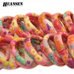 YWHUANSEN Wholesale 50 Pieces High quality women hair accessories for girls Nylon Gum ties Elastic hair bands scrunchies