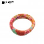 YWHUANSEN Wholesale 50 Pieces High quality women hair accessories for girls Nylon Gum ties Elastic hair bands scrunchies