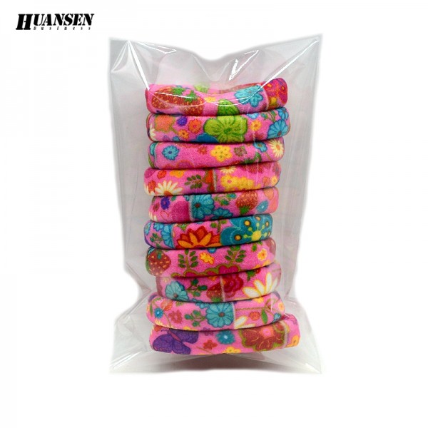 YWHUANSEN Wholesale 50 Pieces High quality women hair accessories for girls Nylon Gum ties Elastic hair bands scrunchies