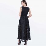 Young17 16 Maxi Summer Plaid Women Dress New Long Organza day Dress Vestidos De Festa Satin Fashion style black women dresses