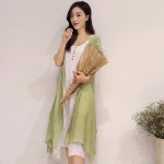 YuooMuoo 2016 Plus Size 2 Piece Set Women Summer Dress Casual Asymmetrical Korean Dress Women Clothing Long Vintage Linen Dress