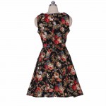 Zaful Retro PinUp Tutu Dresses Hepburn 50s 60s Rockabilly Robe Floral Print Dress Vintage Women feminino Vestidos Swing dresses