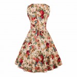 Zaful Retro PinUp Tutu Dresses Hepburn 50s 60s Rockabilly Robe Floral Print Dress Vintage Women feminino Vestidos Swing dresses