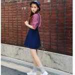 Z&KOZE Wash Out Denim Jeans Hollow Out Spaghetti Strap Jeans Dress Kawaii Preppy Style Woman Denim Sundresses Vestidos