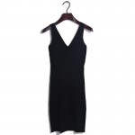 Ziker Brand New Fashion Women Sweater Dress Sexy Double-Sided V-Neck Split Slim Sheath Tank Knitting Dress vestidos