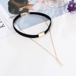 Zoeber Black necklace torques romantic New Punk For Women femme multilayer Velvet Choker Necklace Gothic  Retro Burlesque Ribbon