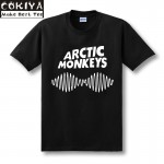 arctic monkeys t shirt 100% Cotton Men's Short-sleeve Custom black tshirt Plus Size Free Shipping good quality new 2016