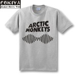 arctic monkeys t shirt 100% Cotton Men's Short-sleeve Custom black tshirt Plus Size Free Shipping good quality new 2016