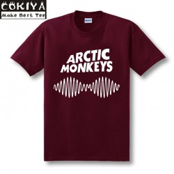 arctic monkeys t shirt 100% Cotton Men's Short-sleeve Custom black tshirt Plus Size Free Shipping good quality new 2016