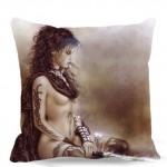 bedroom/chair/car/sofa seat 16" 18" 20" 9 style Blue dress sexy girl lit the fire in hand Square Cushion cover Cotton polyester