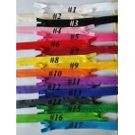 can choose the colors 10pcs Invisible zipper 60CM  Back cushion Skirt Hidden Zipper DIY Material for sewing/Garment accessories