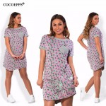 fashionable summer style dresses big sizes NEW 2017 casual o-neck  women dress plus size women clothing short sleeve dress L-6XL