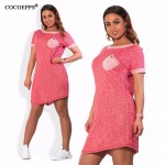 fashionable summer style dresses big sizes NEW 2017 casual o-neck  women dress plus size women clothing short sleeve dress L-6XL