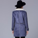 faux sheepskin coat Large size women's clothing factory wholesale 2016 winter double-breasted suede lambs wool women's coat