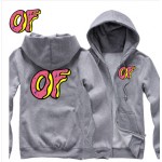 free shiping 2017 New Odd Future Wolf Gang OFWGKTA Gol  Wang HIPHOP brushed cotton zipper  hoodie men hoodies