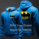 free shipping Superhero Batman Winter Thicken Warm solid Hoodies sweatshirt Fleece Men women casual hoody