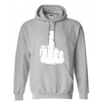 funny sweatshirt middle finger print hooded men long sleeve brand clothing cotton tracksuit 2017 autumn winter drake suit S-XXL