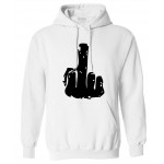 funny sweatshirt middle finger print hooded men long sleeve brand clothing cotton tracksuit 2017 autumn winter drake suit S-XXL