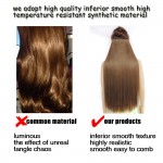 hair extension false synthetic japanese fiber super long clip in haar extensiones extensions girl secret de pelo straight 10#