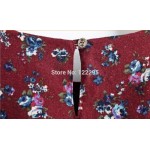 high quality  Large size women's autumn and winter. Girls long-sleeved cotton retro floral dress Female Slim Belt income dresses