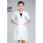 high quality beauty salon  hospital  anti wrinkle long sleeve white sugical clothing nail salon work wear uniform white coat 