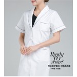 high quality beauty salon  hospital  anti wrinkle long sleeve white sugical clothing nail salon work wear uniform white coat 