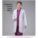 high quality beauty salon  hospital  anti wrinkle long sleeve white sugical clothing nail salon work wear uniform white coat 