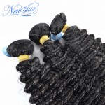 hot sale new star hair Brazilian deep curl virgin hair extensions 3 pieces/lot one donor unprocessed high quality human hair