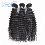 hot sale new star hair Brazilian deep curl virgin hair extensions 3 pieces/lot one donor unprocessed high quality human hair