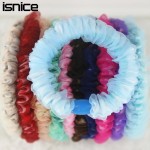 isnice 10pcs/lot Double Layer Women Chiffon Gum For Hair Printed Flower Hair accessories ornaments hair clips for women