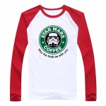 mens t-shirts fashion star wars starwar tops tees men Hip Hop Men T shirt full sleeve Casual cotton tshirt