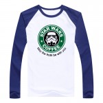 mens t-shirts fashion star wars starwar tops tees men Hip Hop Men T shirt full sleeve Casual cotton tshirt