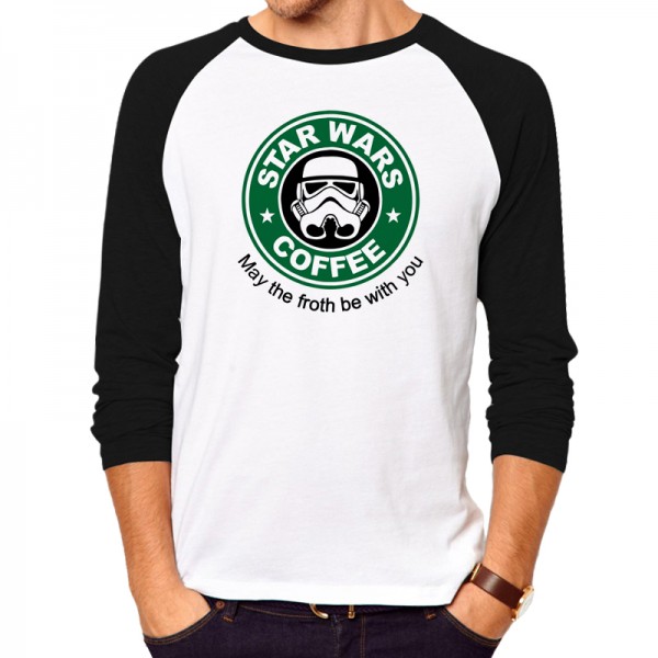 mens t-shirts fashion star wars starwar tops tees men Hip Hop Men T shirt full sleeve Casual cotton tshirt