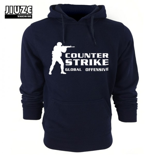 new 2015 brand Hot Sale Fashion Men's Hoodies Game Counter Strike  print pullover sportswear sweatshirt