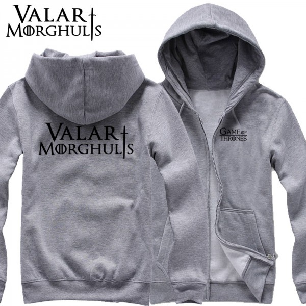 new 2017 free shipping trend Game of Thrones Valar Morghulis All Men Must Die man men male thickening sweatshirt Hoodie cardigan