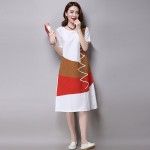 new fashion cotton linen plus size women casual loose summer dress vestidos femininos party 2017 dresses