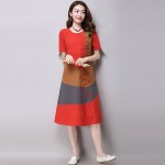 new fashion cotton linen plus size women casual loose summer dress vestidos femininos party 2017 dresses