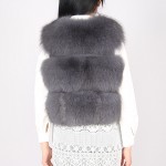 pink java QC8001  new arrival natural real fox fur vests jackets for winter women comes in 12 colors FREE SHIPPING