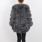 pink java QC8078 BIG SALE FREE SHIPPING all real photos women winter real fox fur coat long sleeves fox fur jacket 