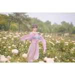 "Letter of Love Fate" 3Pcs Set Women's Chinese Style Vintage Daily Dress Fairy Kei Hanfu Long Dress Long Sleeve Spring