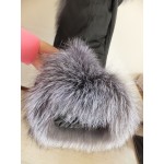 stock clear Fox Trimmed Coat Women Clothing Down Coat Fox Fur Hooded Parka Medium Long Warm Jackets Duck Down Parkas Thick Coats