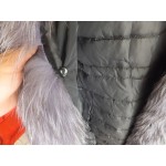 stock clear Fox Trimmed Coat Women Clothing Down Coat Fox Fur Hooded Parka Medium Long Warm Jackets Duck Down Parkas Thick Coats