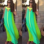 summer dress sleeveless stitching maxi dress casual stitching sleeveless dress sexy party dresses