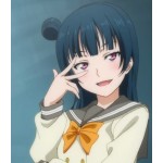 suncos  New arrival Lovelive ! sunshine ! aqours Tsushima Yoshiko yohane cosplay wig longer straight Heat resistance fibre +Cap 