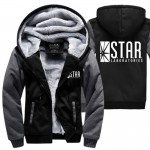 superman series hoody STAR S.T.A.R.labs jumper the flash gotham city comic black sweatshirt men 2017 autumn winter thick jacket