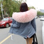 top quality brand 2016 New big raccoon fur hooded winter jacket women parka natural real fur coat for women thick warm liner