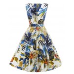 vestidos pin up rockabilly dresses 2016 floral printed full circel dress retro vintage summer style short audrey hepburn dress