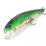 wLure Fishing Lure Minnow Crankbait Hard Bait Tight Wobble Jerkbait 12cm 18g #4 Black Nickle Treble Hooks M509