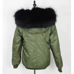 waterproof bomber jacket big raccoon fur hood winter jacket women parka natural real fur coat for women warm thick lining 2016